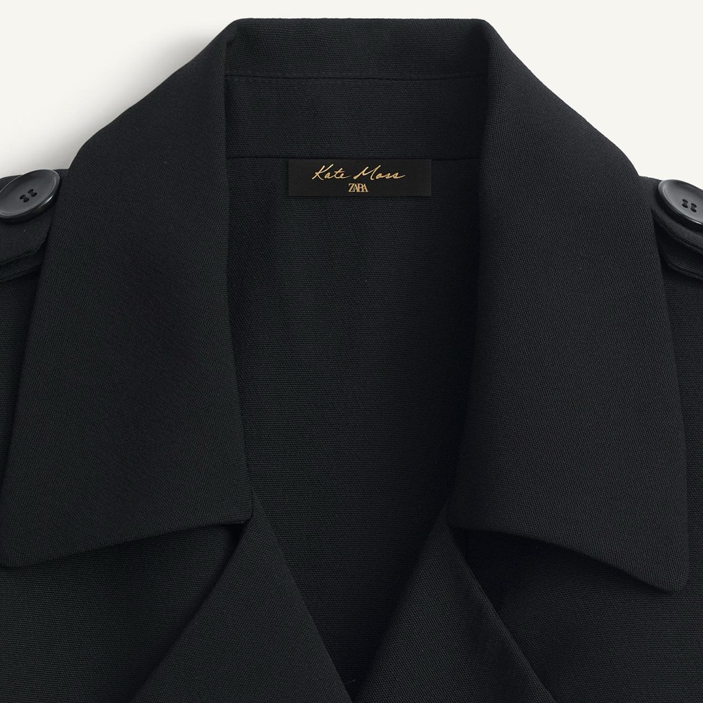 Zara Black Trench Coat